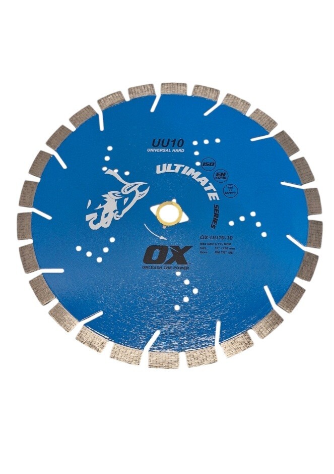 Ox Tools Ultimate UU10 10” Segmented Diamond Saw Blade