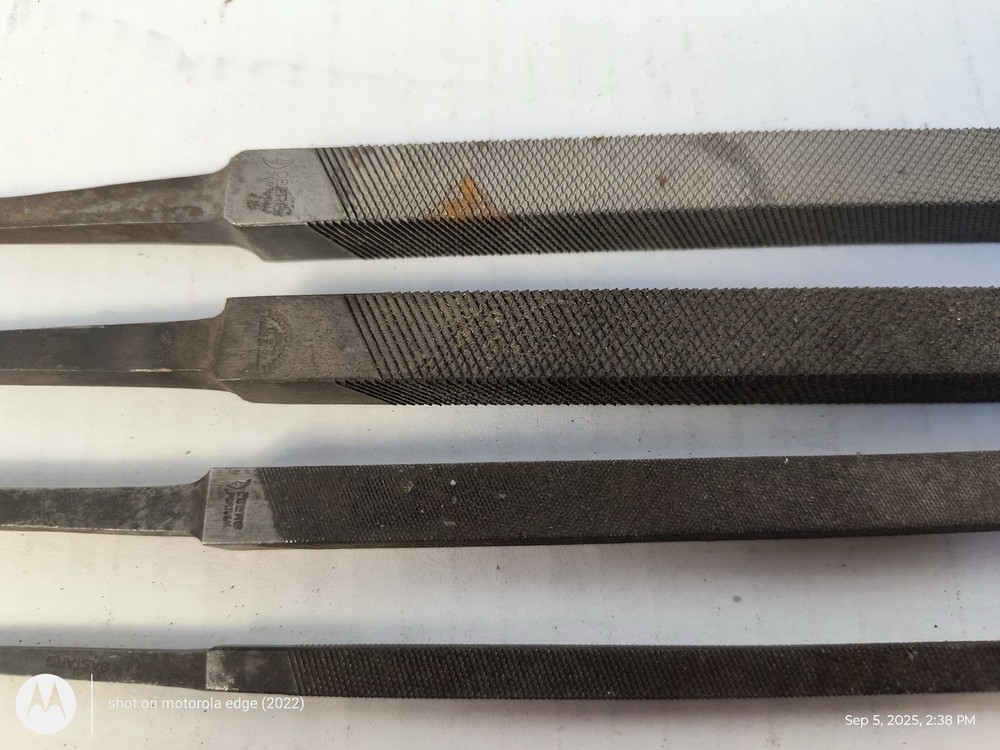 Square Metal Files Lot 4 Various