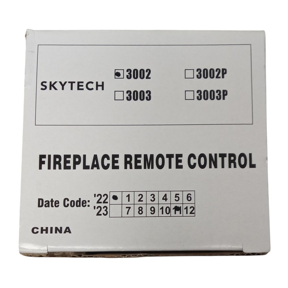 Skytech 3002 Gas Fireplace Thermostat Remote Control and Receiver