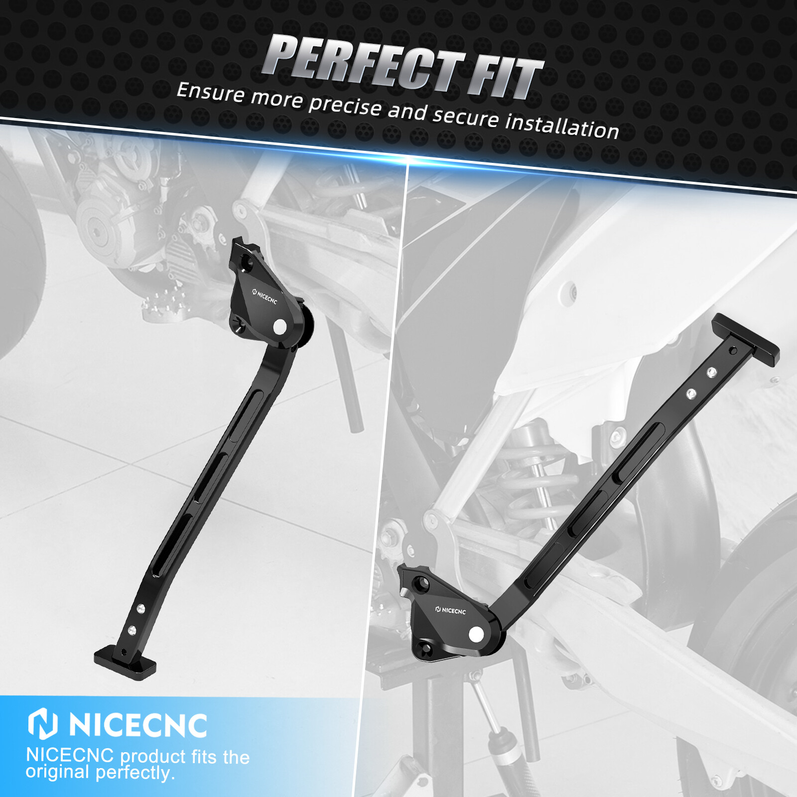 Adjustable Side Stand Kickstand For Husqvarna TC 250 2017-2024 FC 450 2018-2019