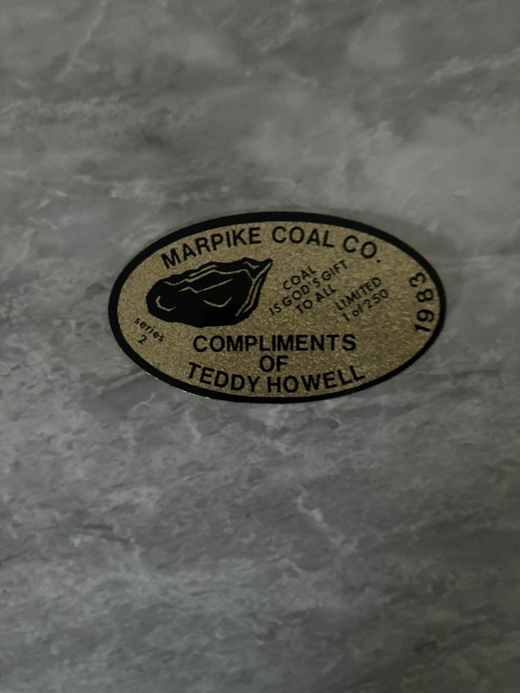 Coal mining stickers, nice older coal company