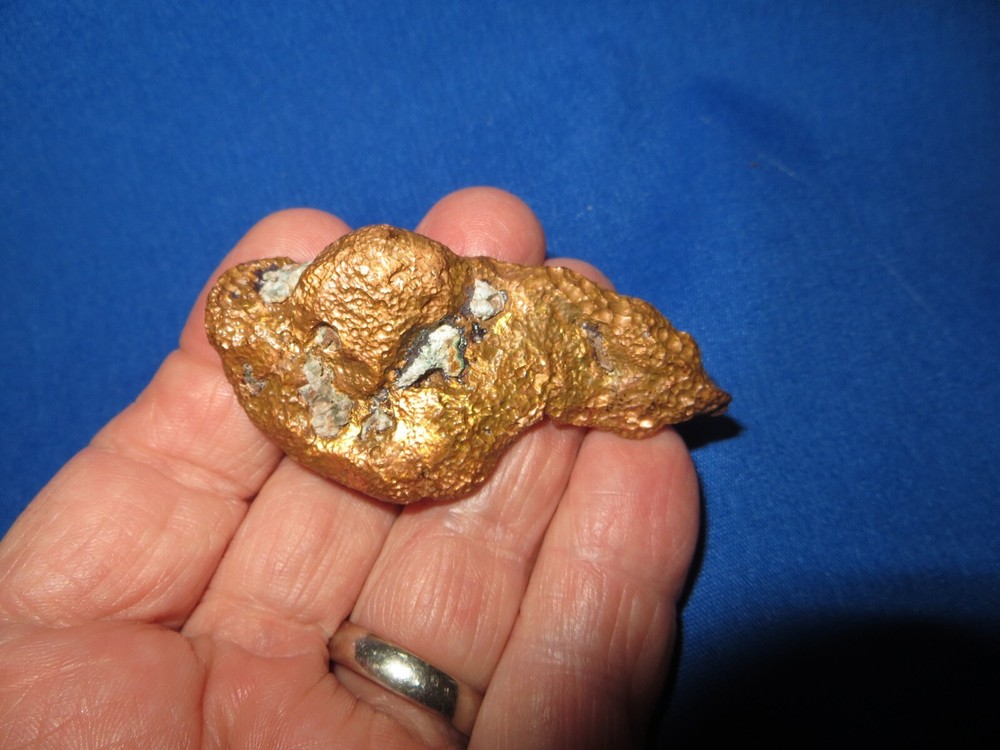 Large 3.5 oz NATURAL SOLID COPPER NUGGET Keweenaw Peninsula Michigan
