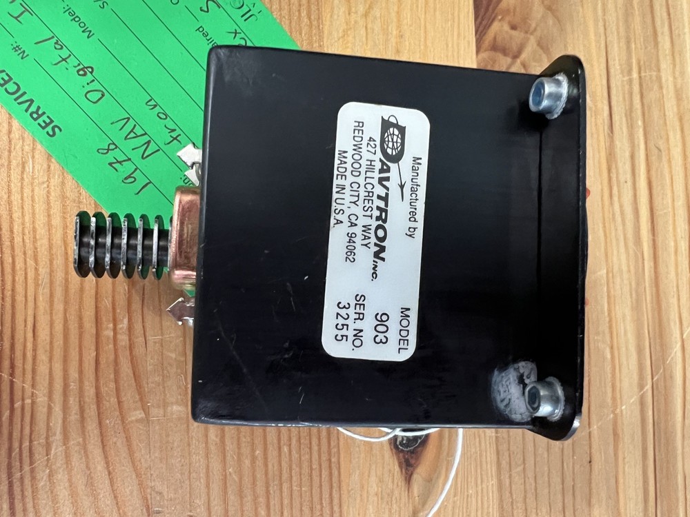 Davtron Digital VOR Indicator Model: 903 Working, Serviceable Condition & Tag