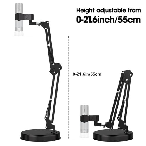 "Adjustable 21" USB Digital Microscope Stand with Table Clamp - Max Diameter 6cm