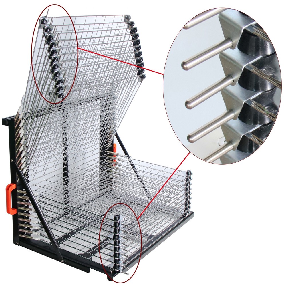 20 Layers Desktop Flat Push-pull Type Drying Rack Storage Rack Tool N25-4060