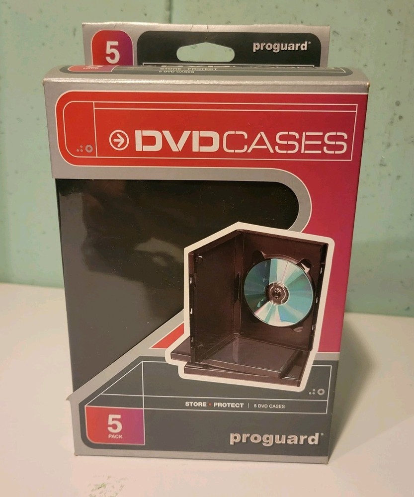 Proguard 5pack DVD Cases Black