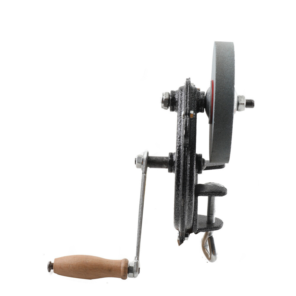 6” Hand Crank Grinder Wheel Manual Grinder Grinding Machine Sharpener Tool