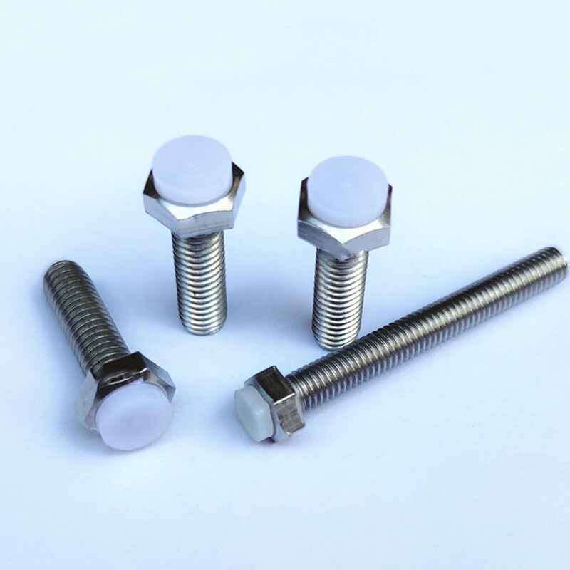 2pcs M8 limit stop anti-collision bolt  POM hex head thread nail buffer screws