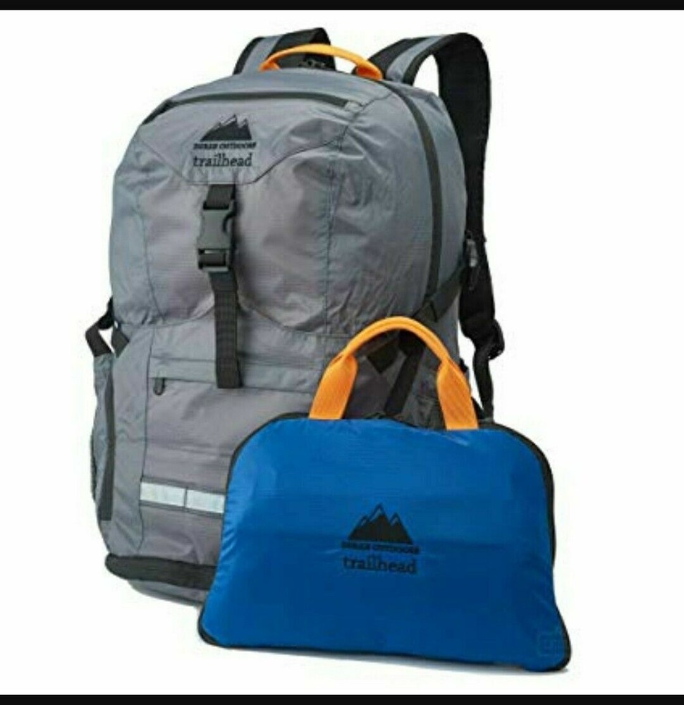 NWT, Duran Outdoors Trailhead Packable Daypack Backpack Convertible,TRA101, Gray