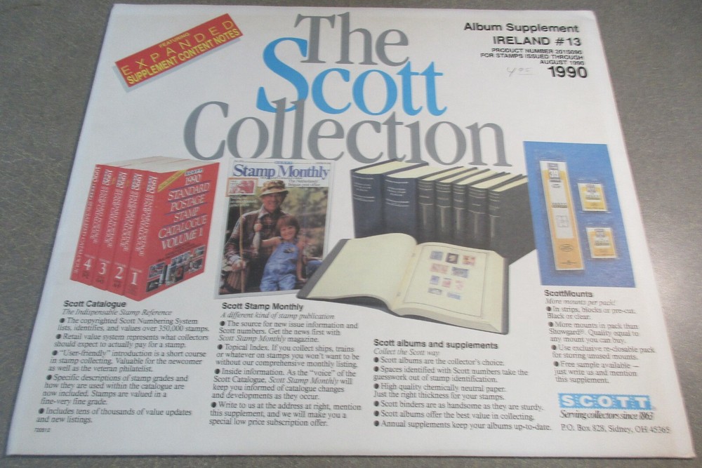 "SCOTT" IRELAND SUPPLEMENT # 13 1990 W/FREE SHIPPING!!