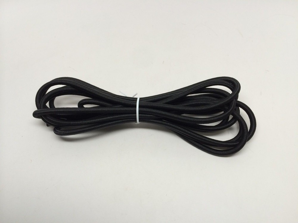 Pactrade Marine Black Elastic Nylon Cords Stetch String Rope Five (5) Yards