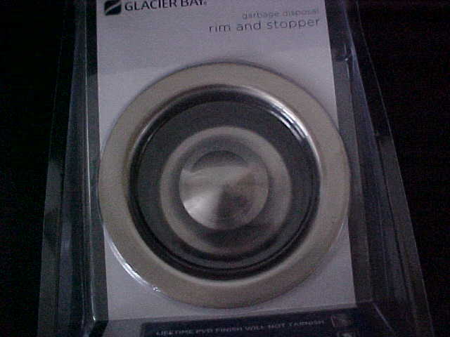 GLACIER BAY GARBAGE DISPOSAL RIM & STOPPER-NEW