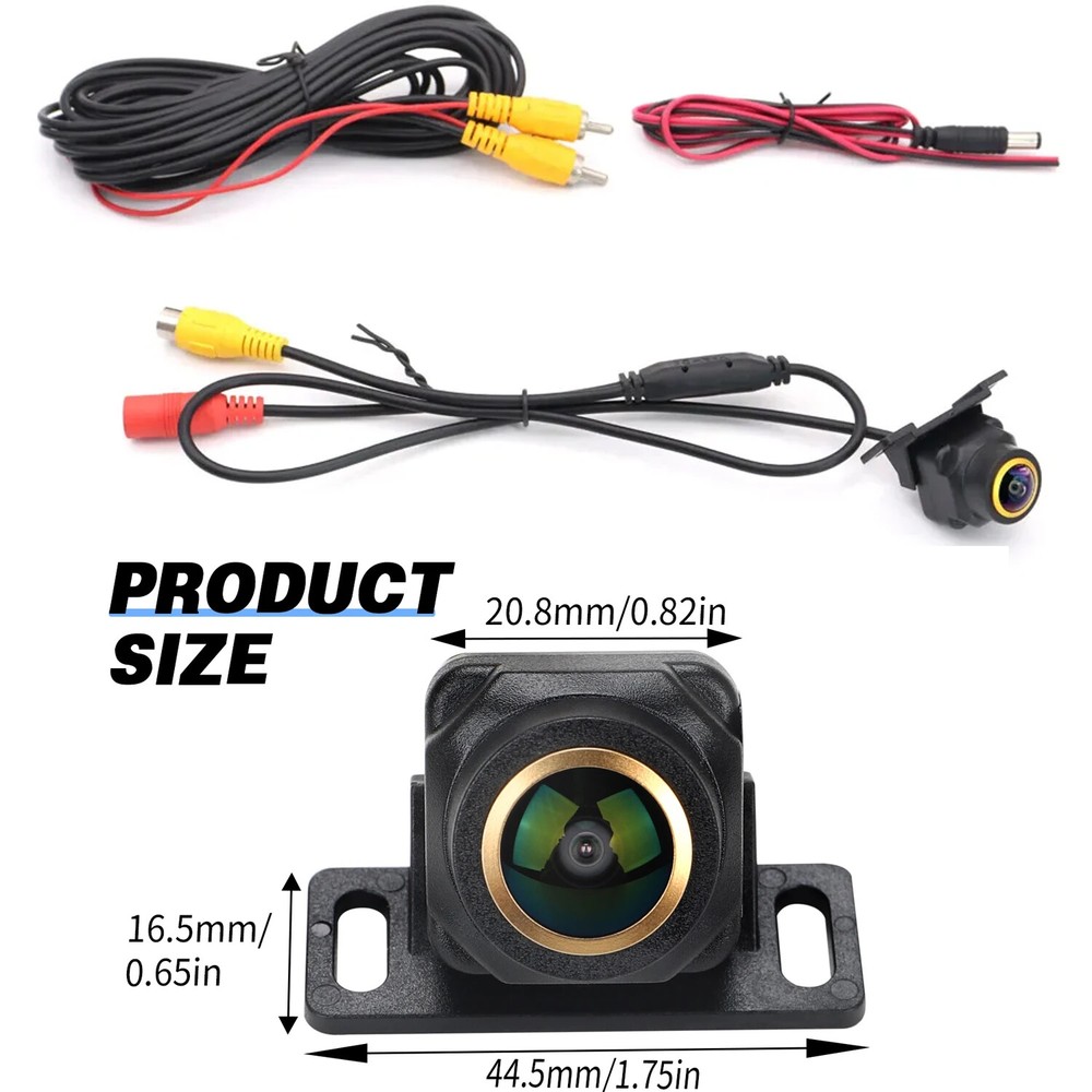 Dynamic Trajectory Backup Camera HD 170° Wide Angle Full Color Night Vision