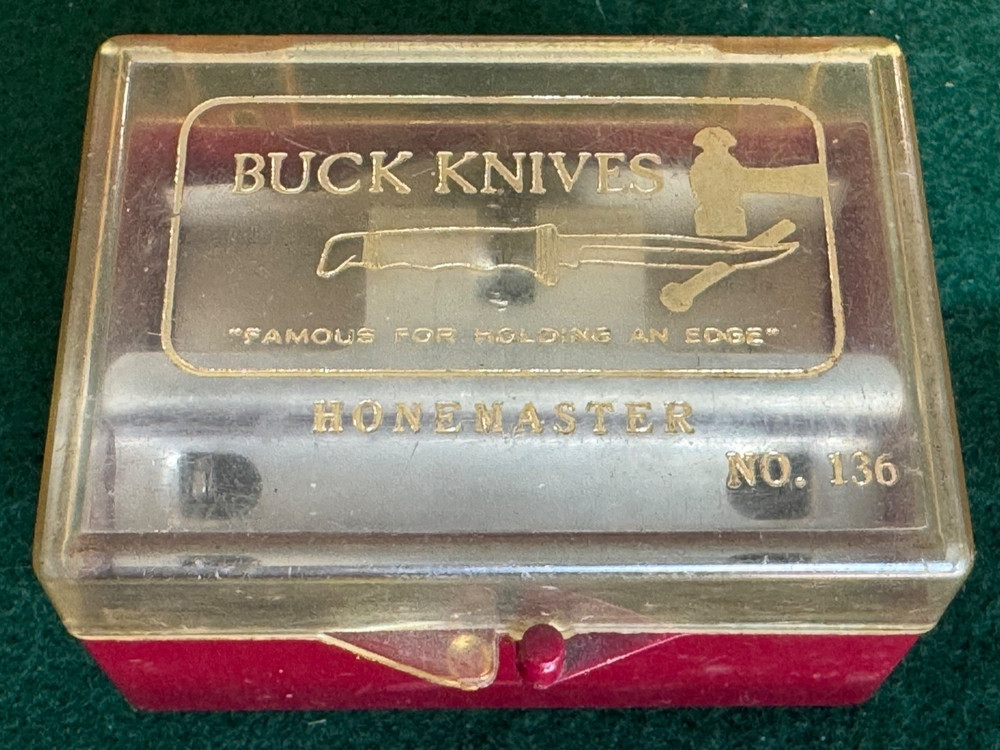 Buck Knives Honemaster Model 136 Knife Sharpener Assistant Box & Instructions