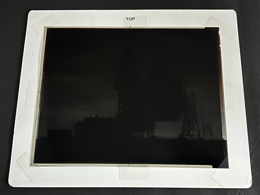 1982 NASA KSC Space Shuttle Columbia STS-4 Launchpad Presentation Transparency