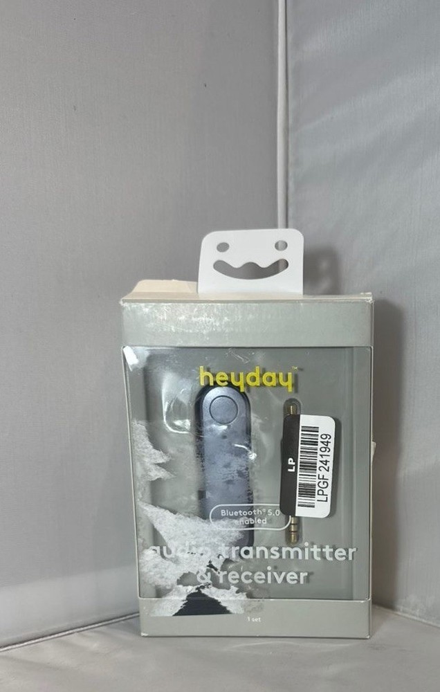 Heyday Bluetooth 5.0 Enabled Audio Transmitter & Receiver with Aux - Dusk Blue