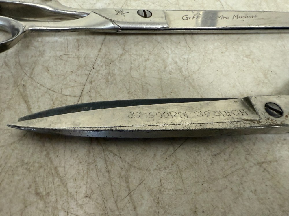 2x Robinson & McCrary Tailor Shears – Vintage Sewing Scissors – Sharp Blades
