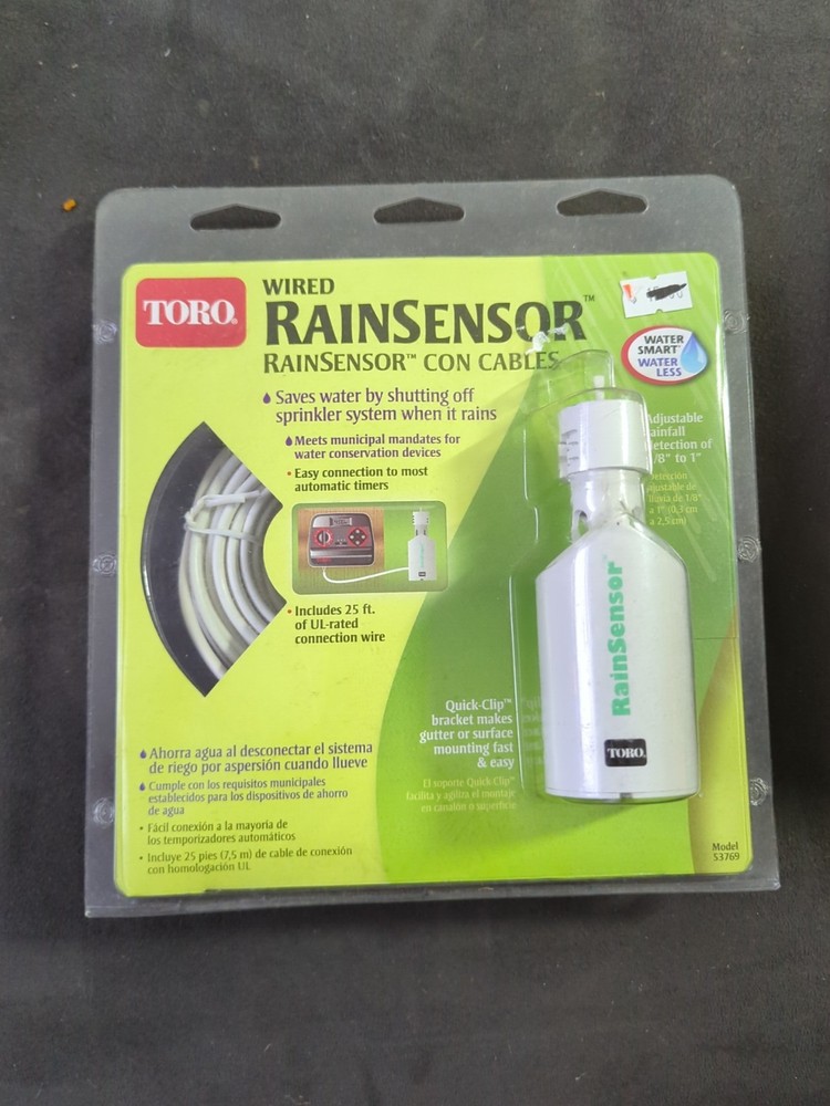 TORO Wired Rain Sensor Model 53769 Automatic Irrigation Shut Off New