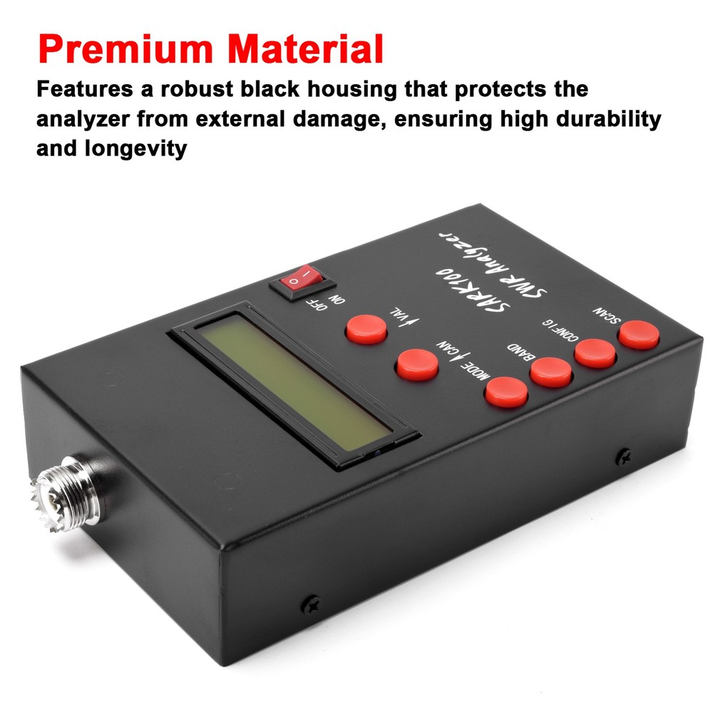 SARK100 Portable Antenna Analyzer Meter User-Friendly Operation With High GPCD