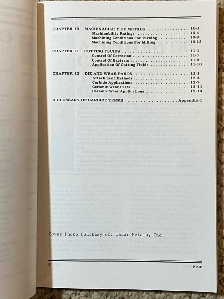 1989 Principles of Tungsten Carbide Engineering Second Edition