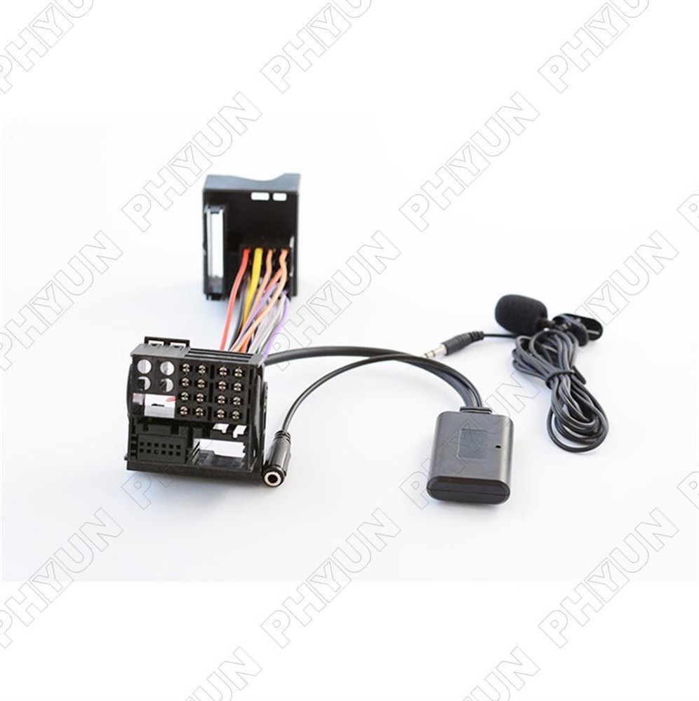 1Pc Aux Bluetooth Adapter+Microphone Cable For BMW X5 X3 Z4 E83 E85 E86 E39 E53