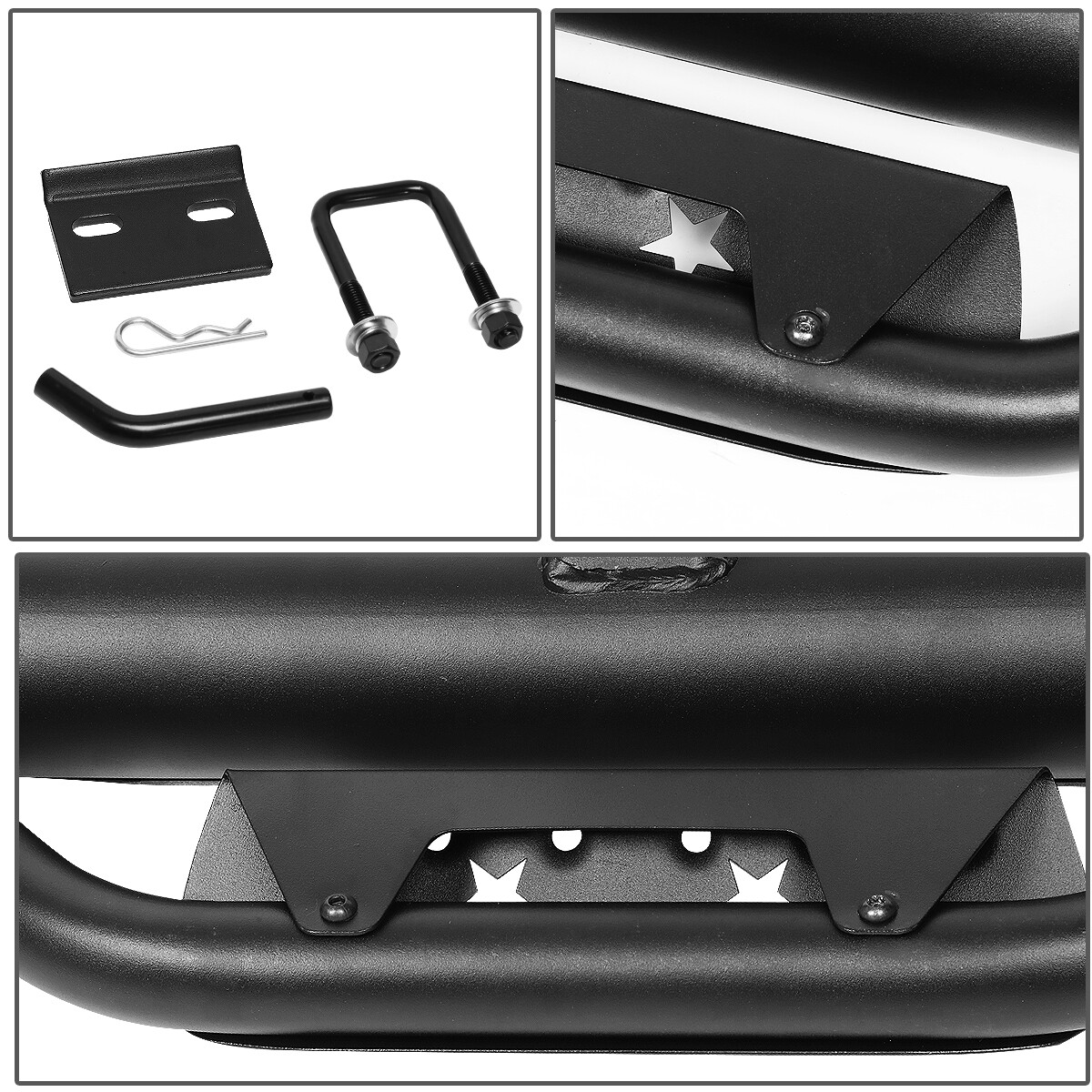 FOR 2" RECEIVER REAR BUMPER TRAILER TOWING HITCH STEP BAR GUARD 36"WIDE X 4"OD