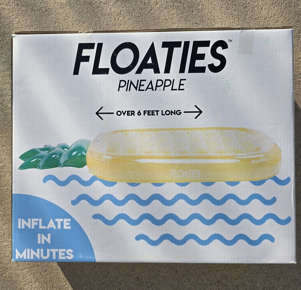 Pineapple 🍍Floatie Over 6' Inflatable Pool Float