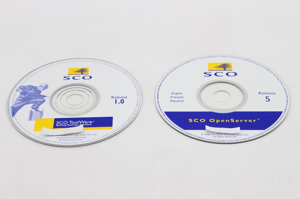 SCO OPENSERVER VERSION 5 Release ToolWare 1 INTERNATIONAL Media Kit Retail Box