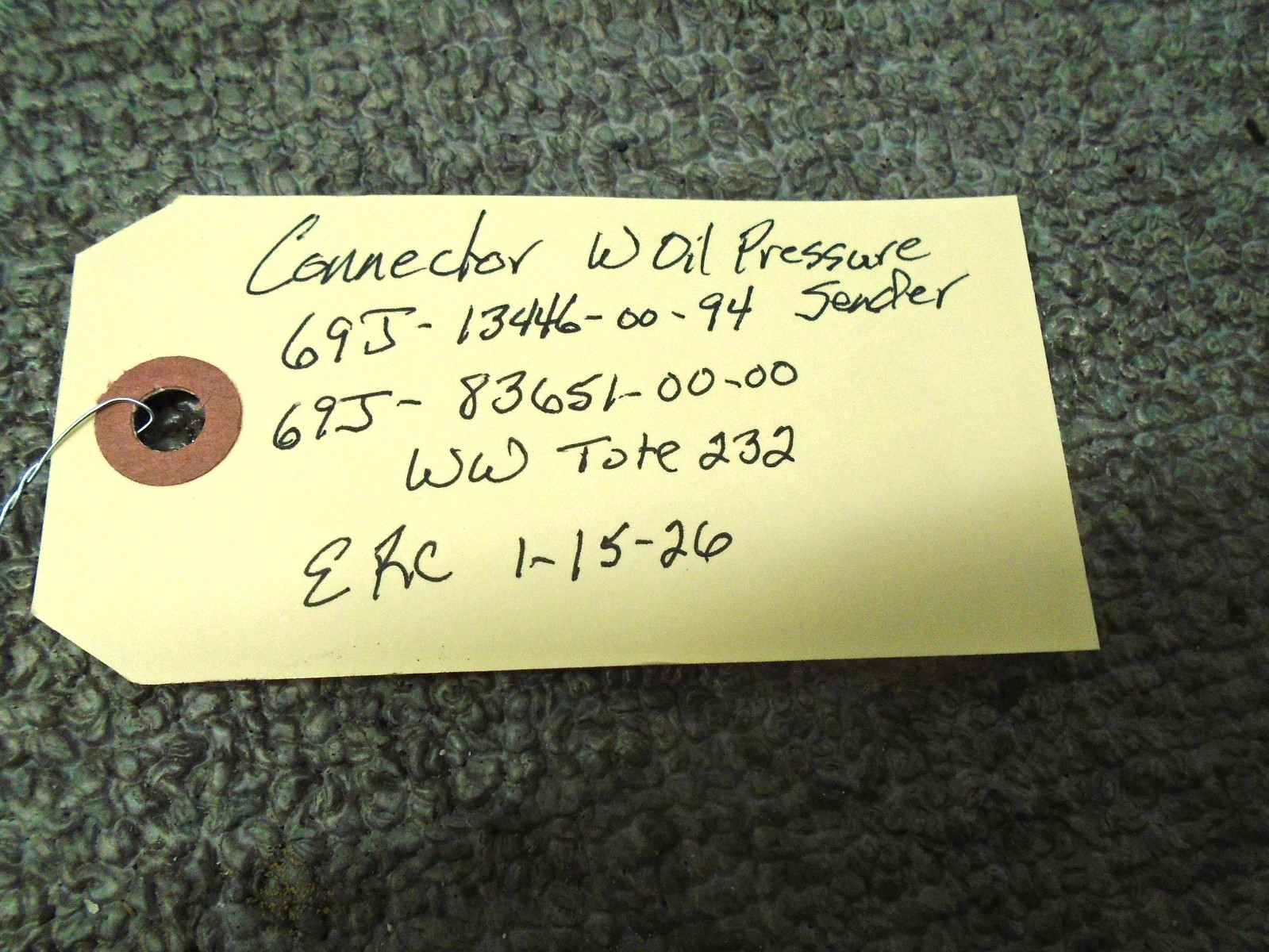 Oil Filter Base Connector Assy 69J-13446-00 Yamaha Outboard '02-'06 200-225 Hp