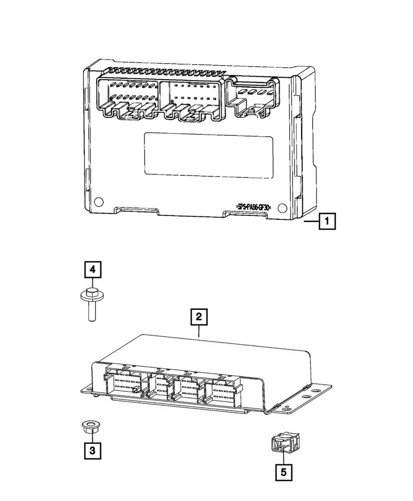 Genuine Mopar Transfer Case Control Module 68423302AA