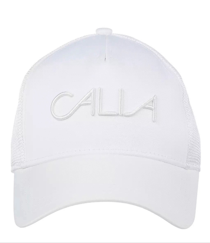 CALIA White Snapback Trucker Hat NWT