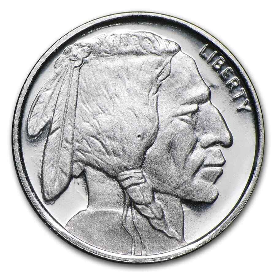 1/10 oz Silver Round - Buffalo