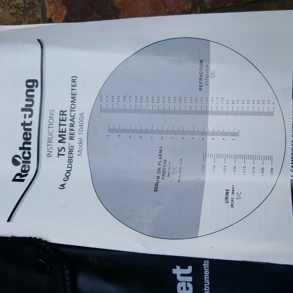 Reichert Model 10400A TS METER REFRACTOMETER. Cat# 10414, NOS.
