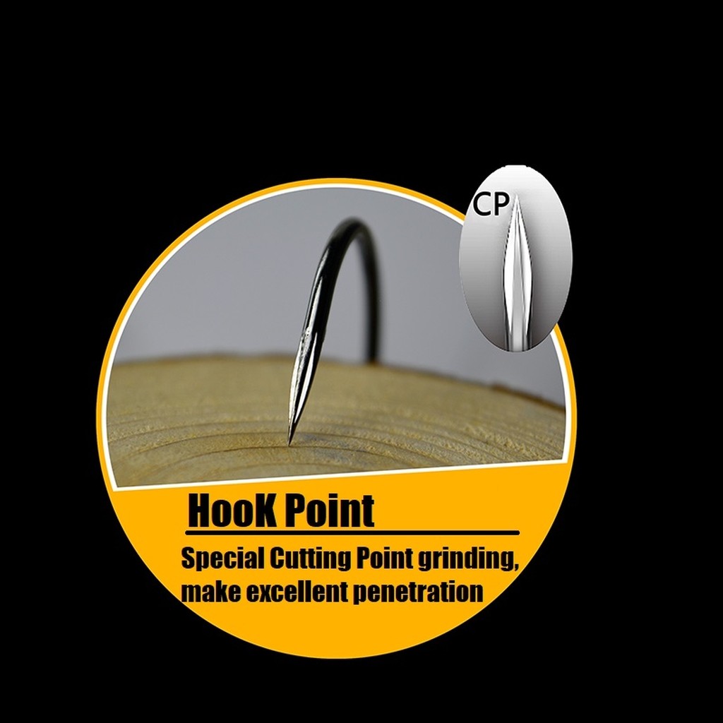 30 Hooks for Each Pack Black Nickle Cutting Blade Forged Treble Hooks FH31HP30