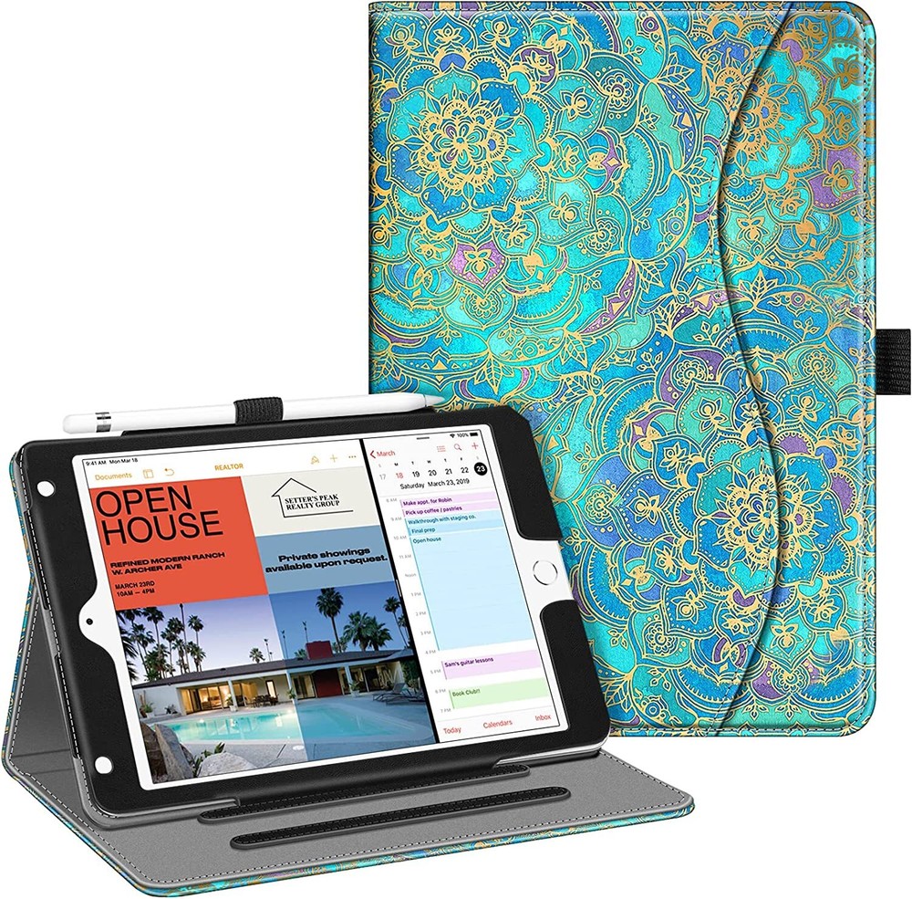 For iPad Mini 5 / 4 Multi-Angle Viewing Smart Case Folio Cover Auto Wake/Sleep