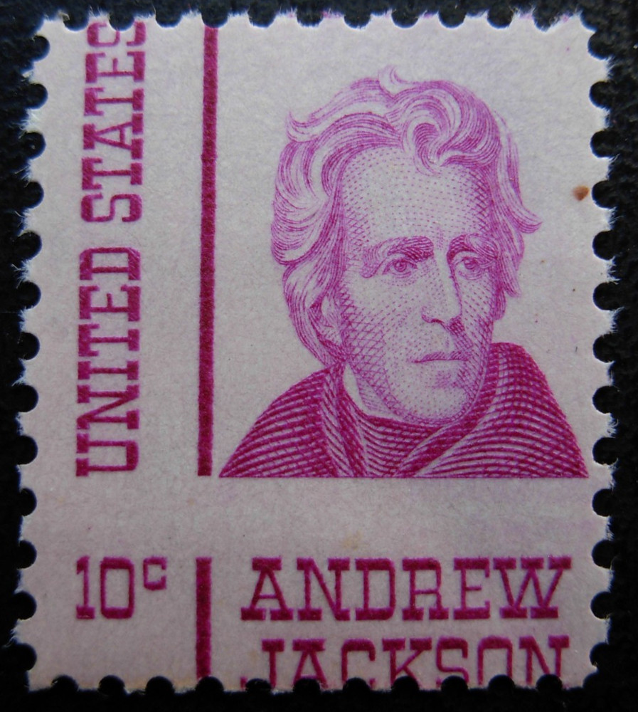 1285 Andrew Jackson, Misperf Error, Mint NH