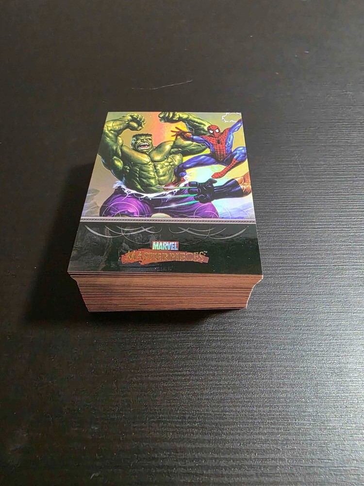 2007 MARVEL MASTERPIECES INCOMPLETE FOIL SET 59 CARDS