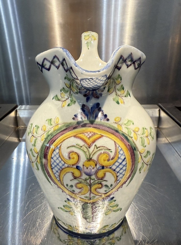 Vtg Carvalhinoho Porto Hand painted Small Pitcher