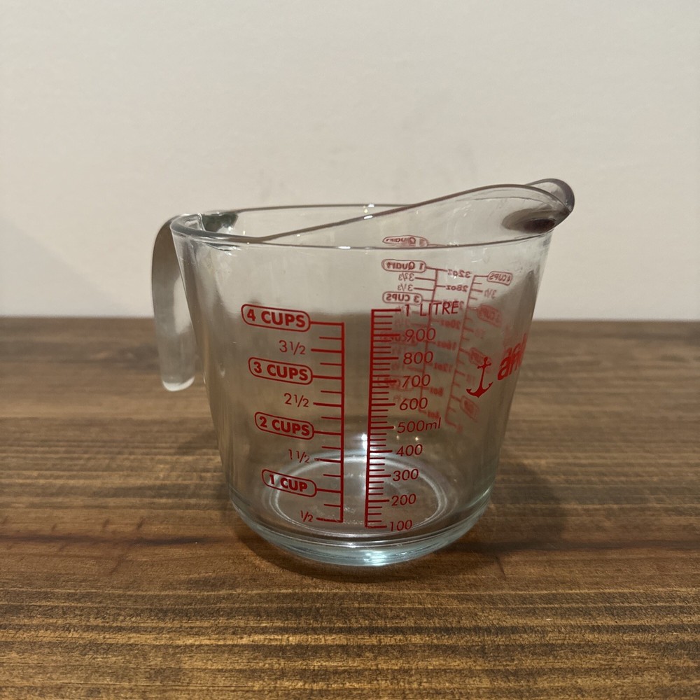 4 Cup Measuring Cup Anchor Hocking Glass