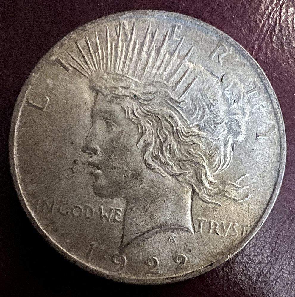 1922-P  Peace Silver Dollar  $1 Liberty Eagle Coin