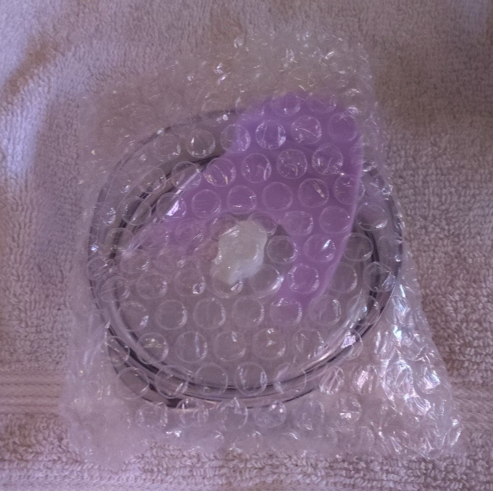Push Function Food Chopper Container Purple Plastic Dishwasher Safe B9HG6V78S