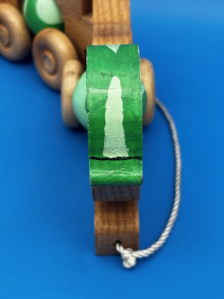 Caterpillar Pull Toy Handmade 1991