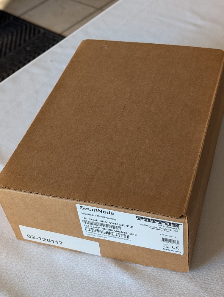 Patton SmartNode 4141 VoIP FXS Gateway SN4141/4JS4V/EUI- NEW!!