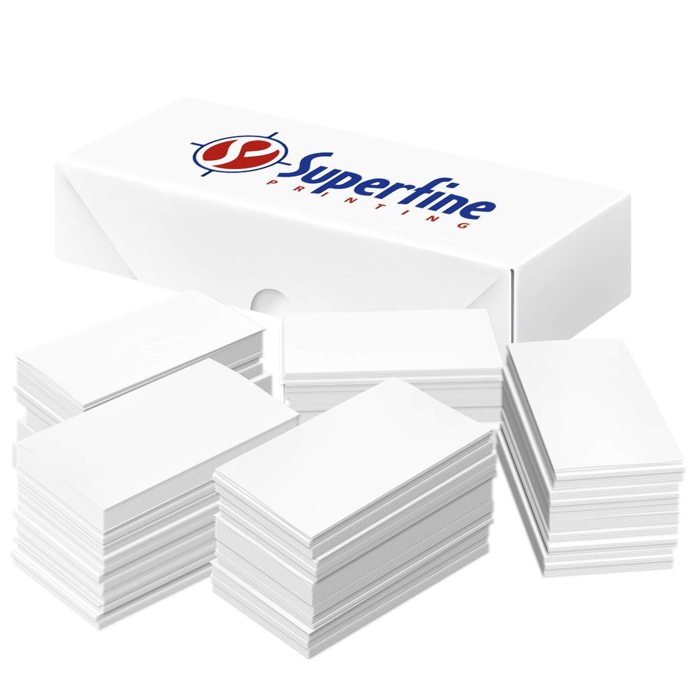 3.5 x 2” Extra Thick Small Blank White Study Flash Cards - 1000 Cards