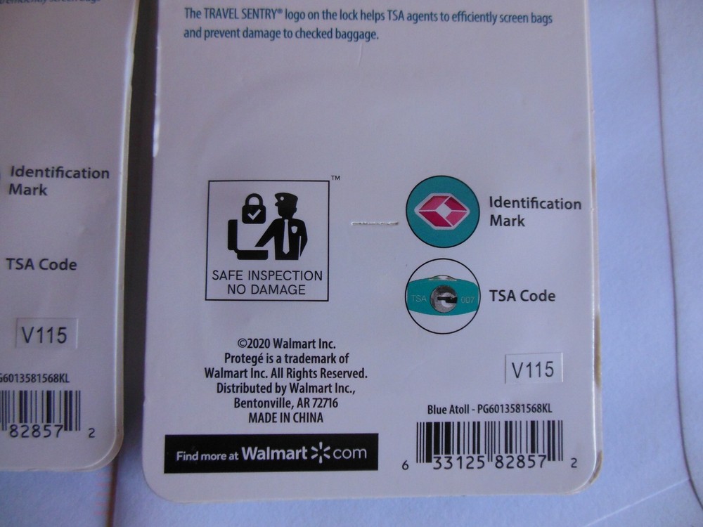 Protege *Luggage Locks TSA Accepted & Recognized** { TEAL } ***FREE SHIPPING
