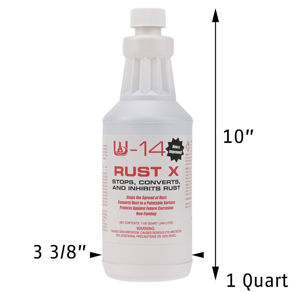 1963-1982 C2-C3 Corvette Rust Converter Coating Quart Corrosion