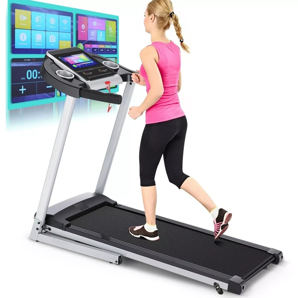 Foading Design Treadmill 3.25HP Powerful Electric Treadmill Large w.LCD Display)