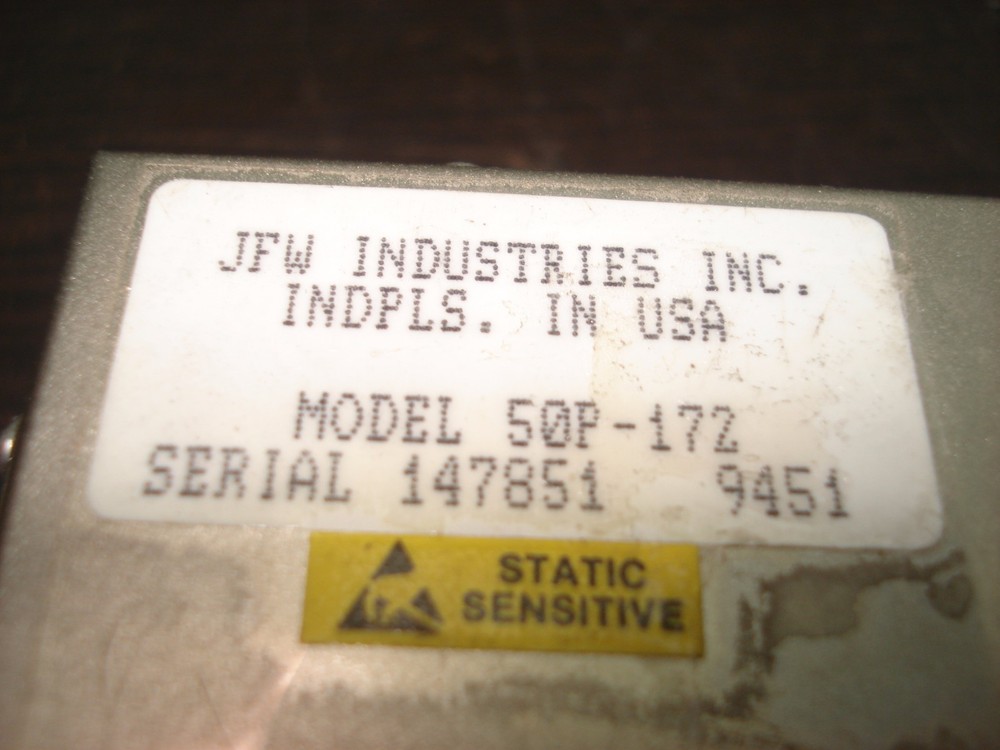 50P-172 / 50Ohm Solid State Programmable Attenuator / JFW