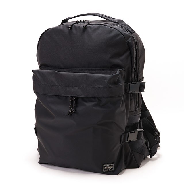 PORTER Yoshida 855-05902 FORCE Day Pack Black Nylon Backpack Military Style