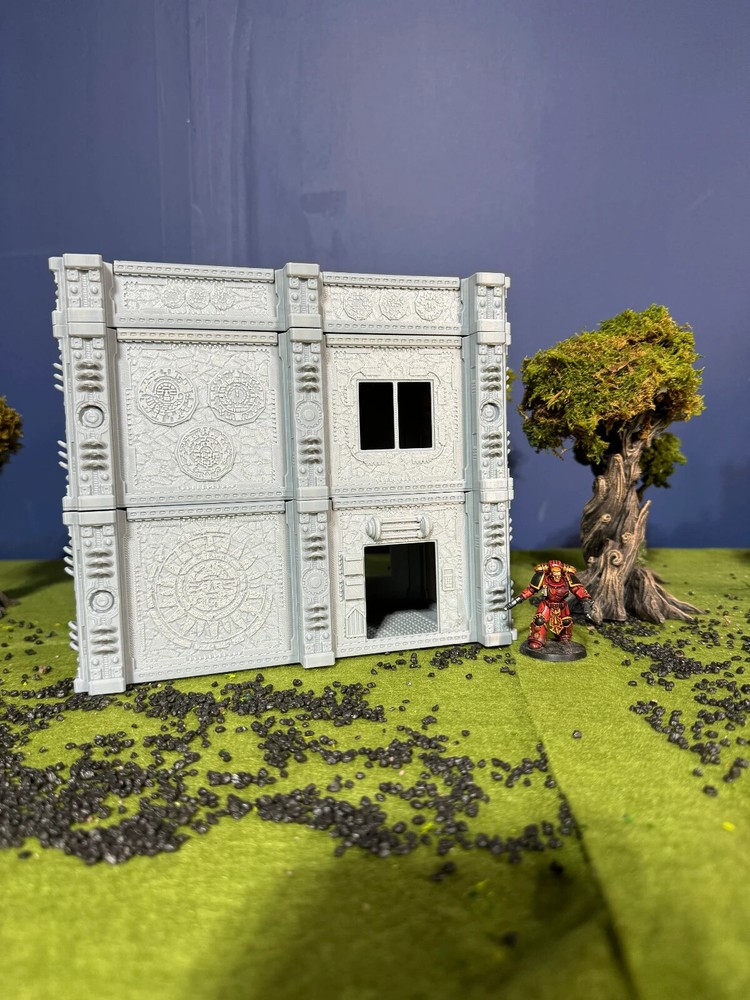 Medium Gothic Building Sci-Fi Wargaming Terrain: 3D Printed